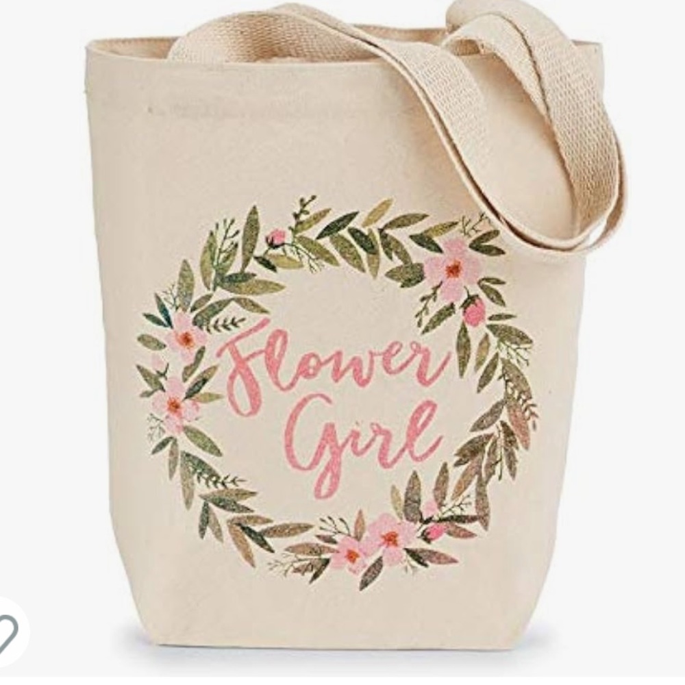 Mudpie flower girl tote bag